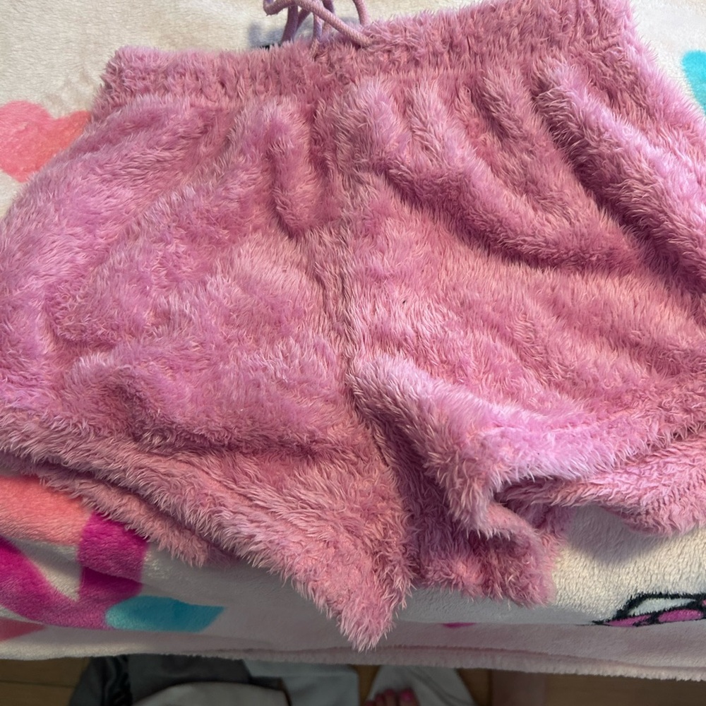 Fluffy Pink Shorts